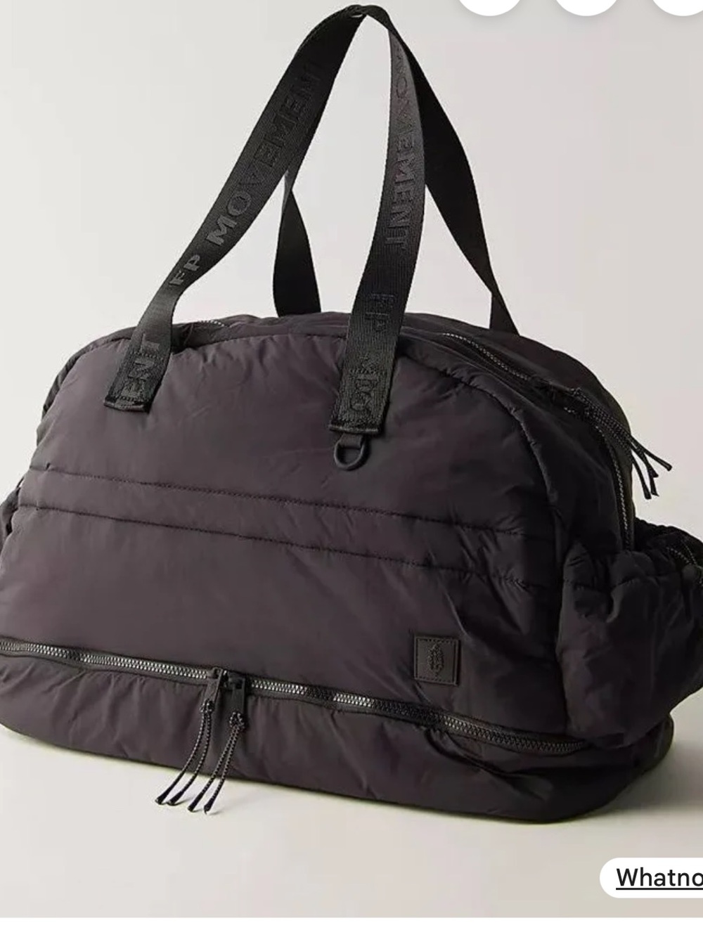 Free People Cinched Up Puffy Bowler Bag NWT